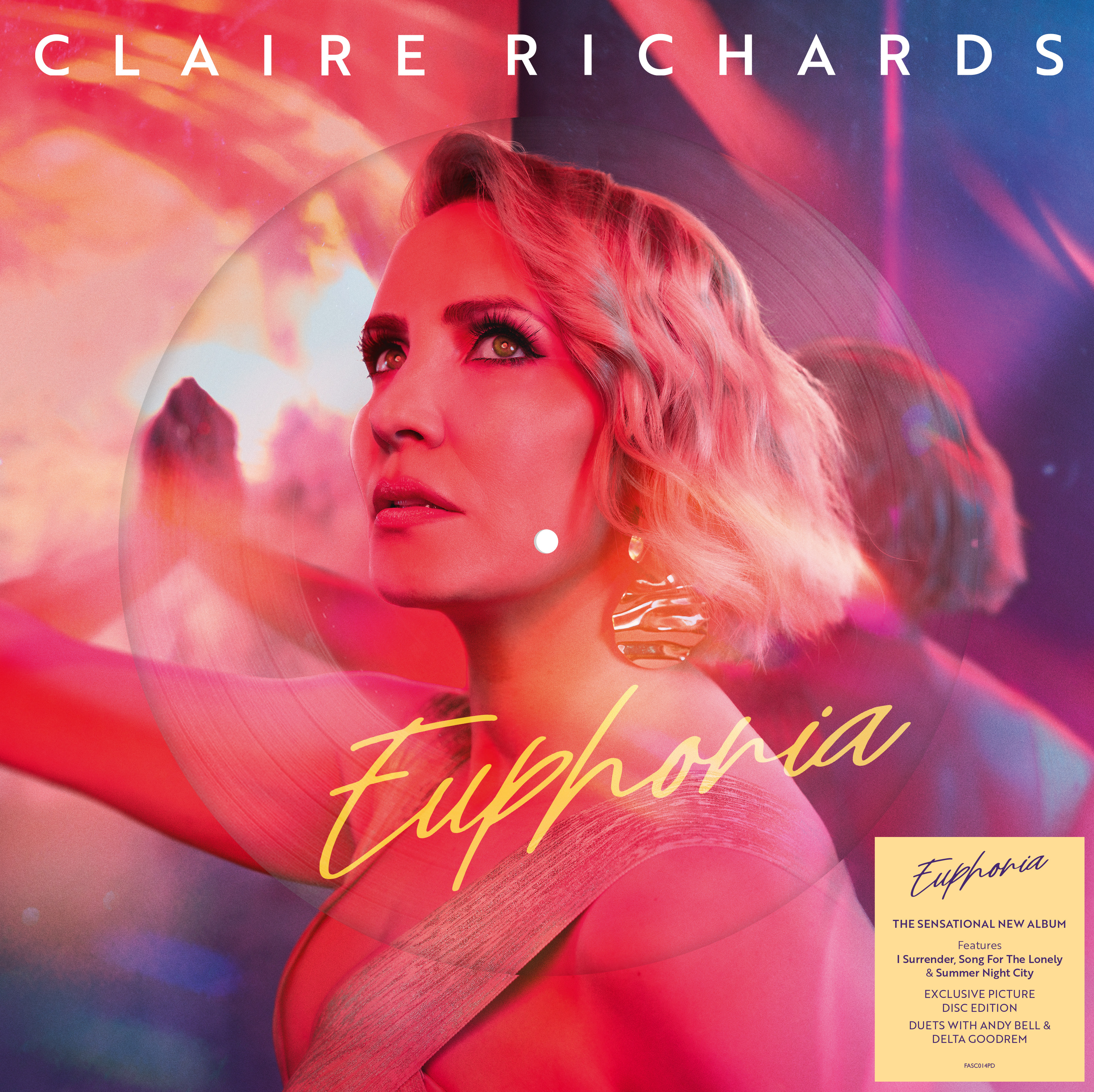 Claire Richards Euphoria (Vinyl LP) 12" Album Picture Disc