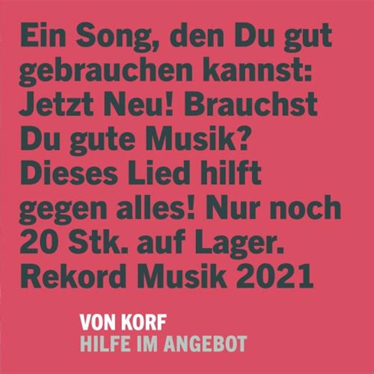 Von Korf Hilfe im Angebot (Vinyl LP)