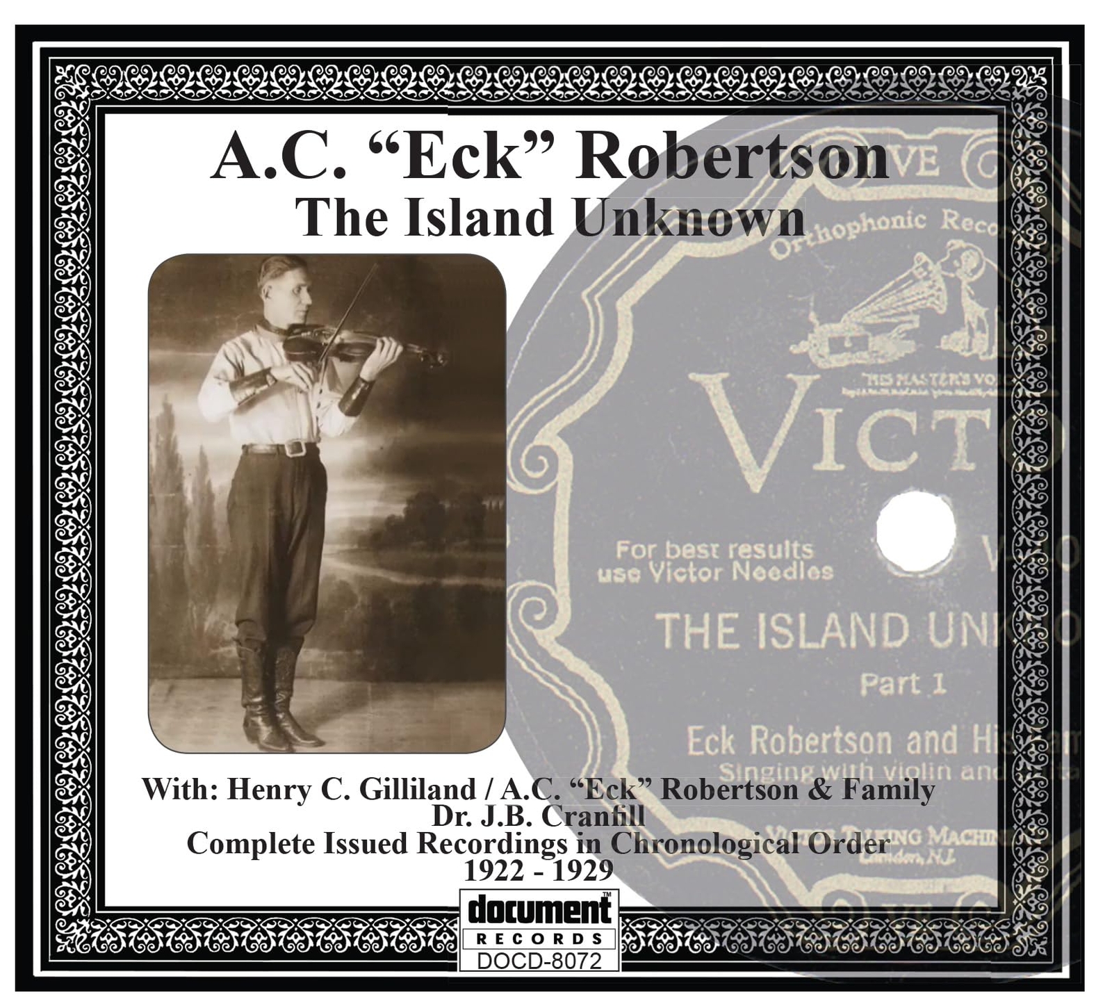 A.C. (Eck) Robertson The Island Unknown (CD)
