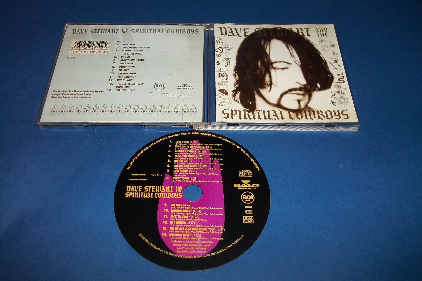 DAVE STEWART and THE SPIRITUAL COWBOYS  NUOVO