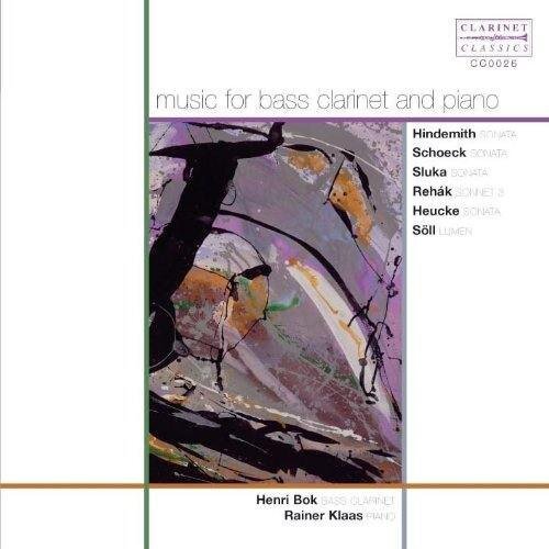 Henri Bok - Rainer Klaas Sonatas for Bass Clarinet and Piano (Bok, Klaass) (CD)