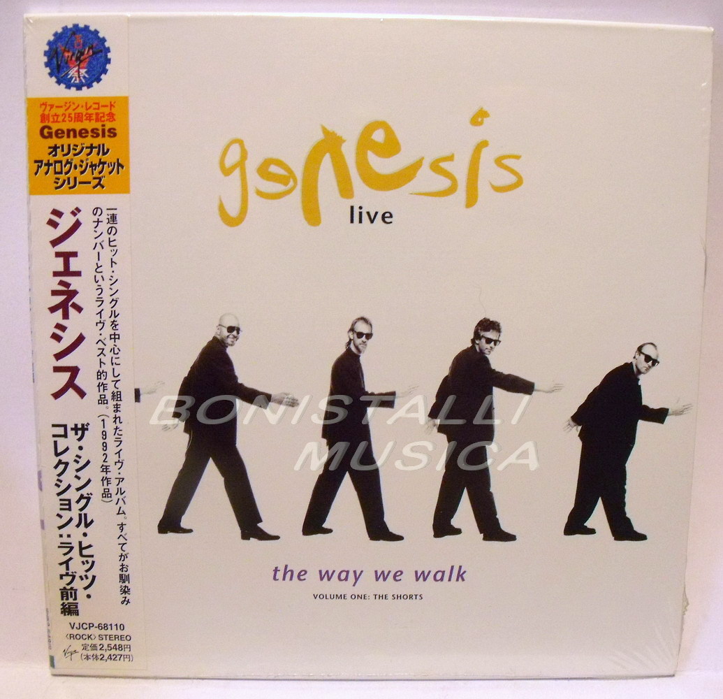 GENESIS - THE WAY WE WALK VOL.1 THE SHORTS - CD Japan w/Obi Vinyl Replica Sealed
