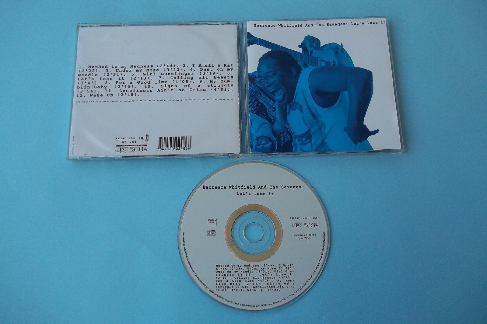 BARRENCE WHITFIELD AND THE SAVAGES " LET'S LOSE IT" CD NEW ROSE RECORDS NUOVO NO