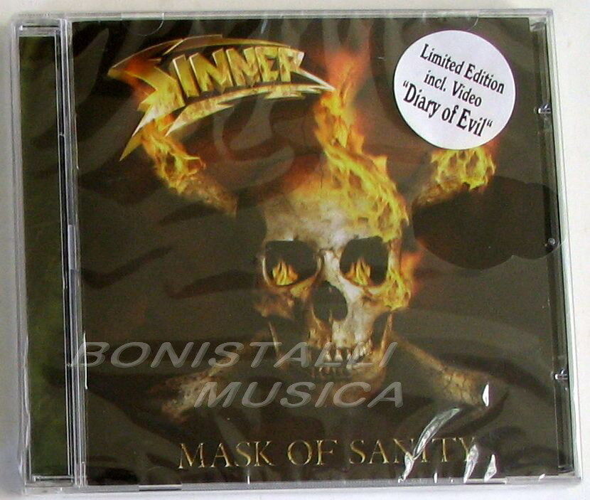 SINNER - MASK OF SANITY - Enhanced Limited Edition Bonus Videos CD Sigillato
