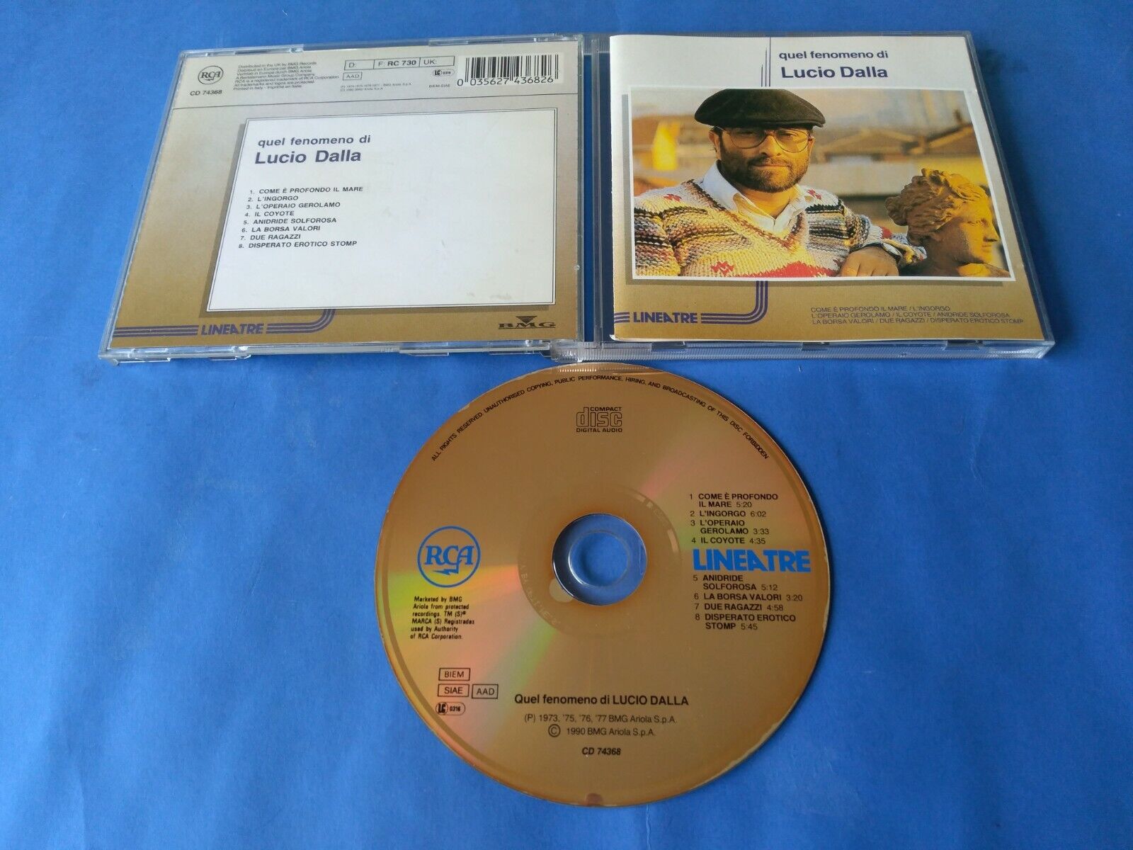 LUCIO DALLA "QUEL FENOMENO DI LUCIO DALLA" CD RCA 1990 CD 74368  NON SIGILLATO