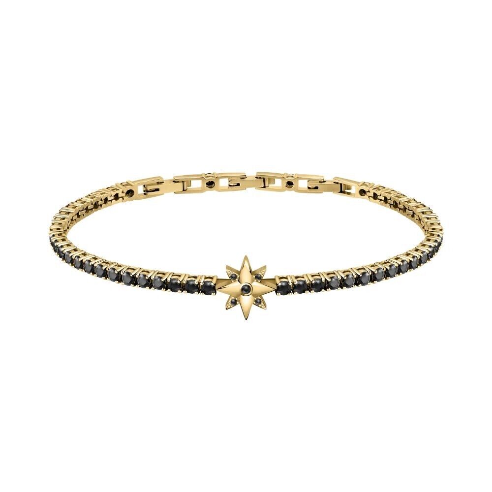 Bracciale MORELLATO uomo Tennis argento 925 / pietre nere SATT05