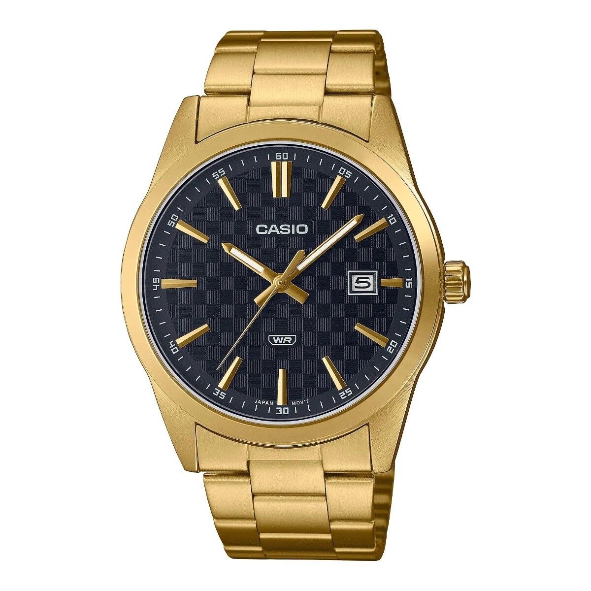 CASIO DATE CARBON LOOK DIAL  GOLD SERIE - Black 11343774