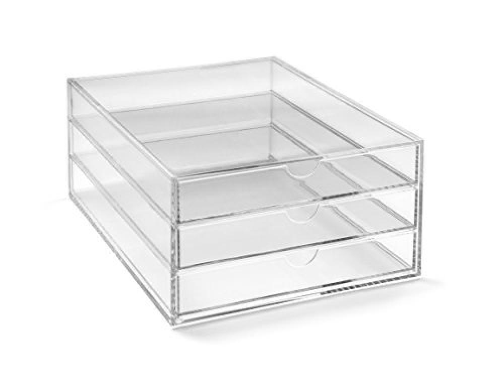 (TG. Acrylic 3 Drawer) Osco - Classificatore portadocumenti in acrilico a 3 live