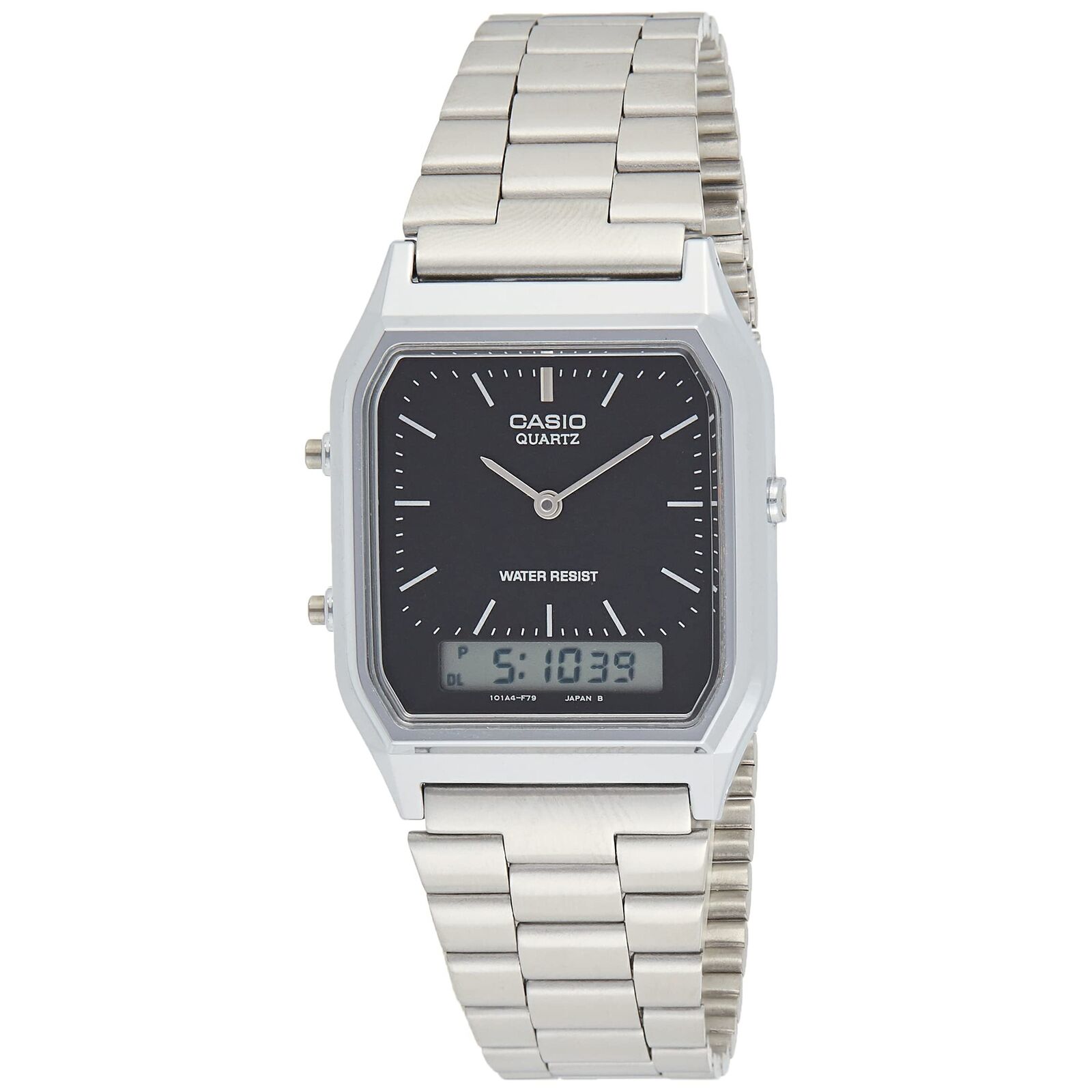 Orologio CASIO AQ-230A-1DMQ Uomo Donna Unisex VINTAGE Classico Acciaio Sveglia