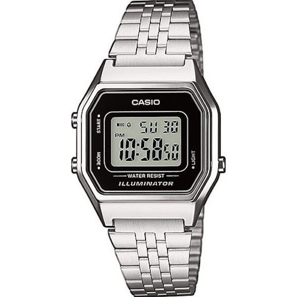 CASIO LA680WA-1DF OROLOGIO DONNA ACCIAIO DIGITALE NERO SOTTOCOSTO