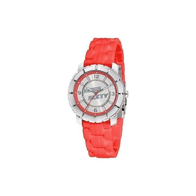 Orologio Donna MISS SIXTY STAR SIJ003 Silicone Rosso Swarovski Colorato M60 DD