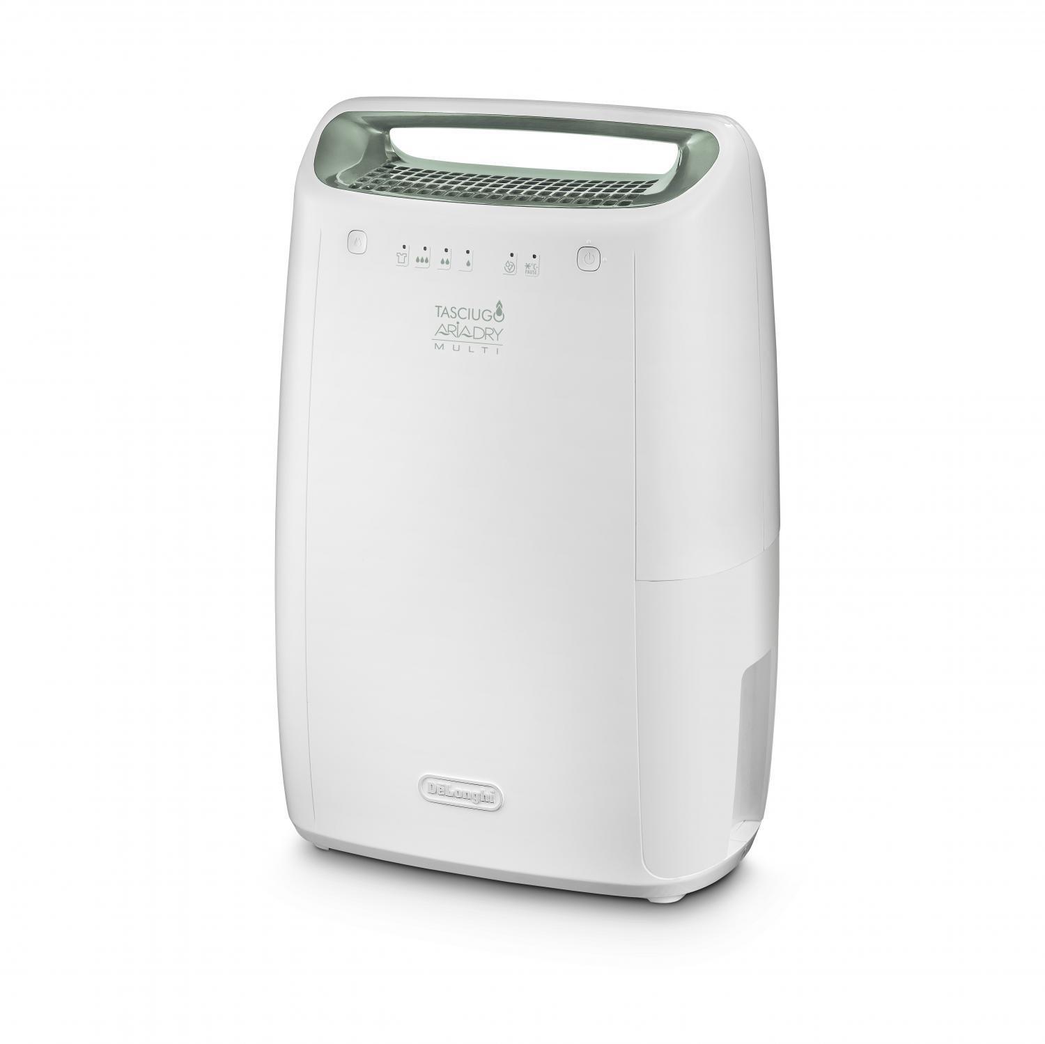 De Longhi Deumidificatore 2,1 Litri Deumidificazione 12 Lt/24h Bianco - DEX212SF