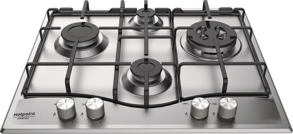 Hotpoint Ariston Piano cottura 4 Fuochi incasso a gas L 60 cm Inox PCN642T/IX