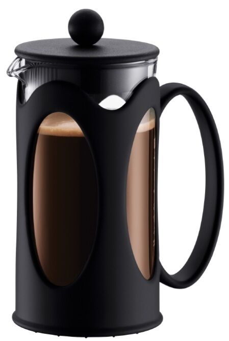 BODUM Caffettiera a Pistone 3 Tazzine 0.3 Litro Nero Kenya