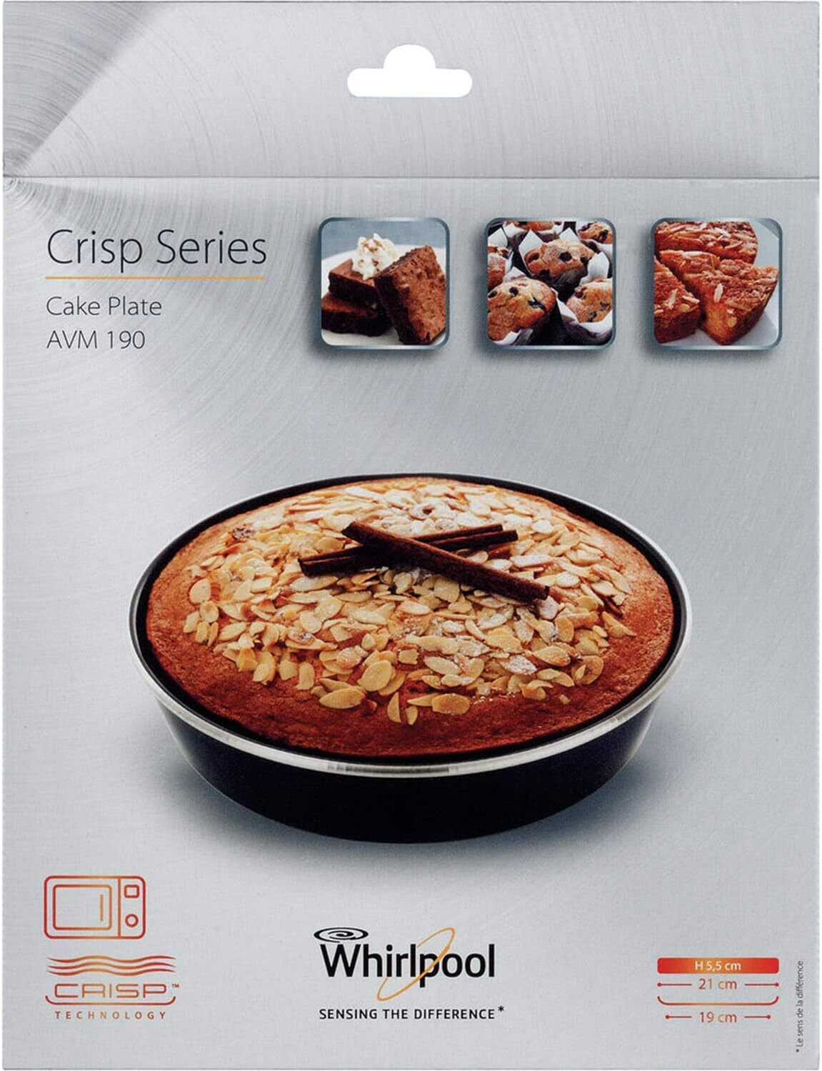 Whirlpool AVM190 Piatto Crisp a bordo alto (tortiera) per Forno a Microonde