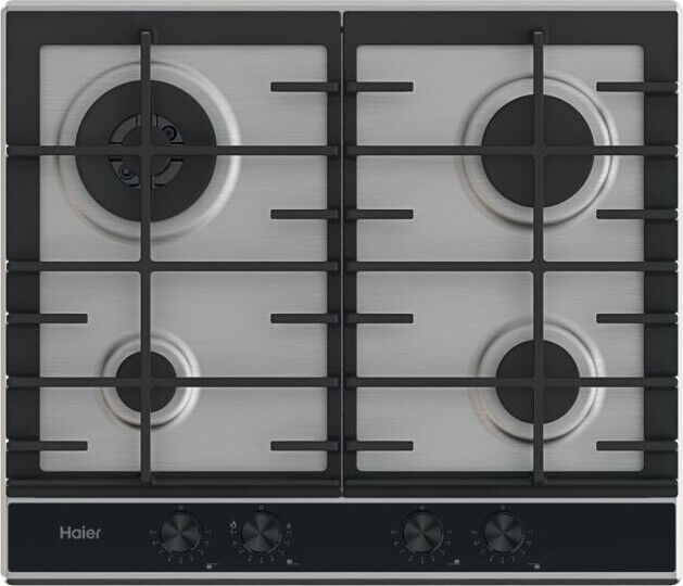 Series 4 Piano Cottura a Gas 4 Fuochi 59.5 cm Inox Haier HAHG6BR4XH