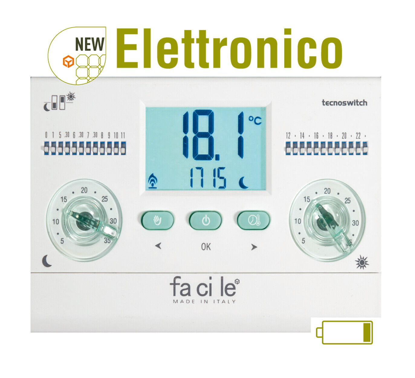 Termostato cronotermostato PARETE ELETTRONICO GIORNALIERO PARETE O BOX 503