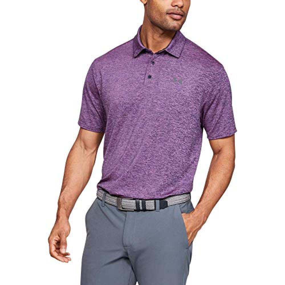 (TG. S) Under Armour Playoff Polo 2.0, Uomo, Viola, S - NUOVO