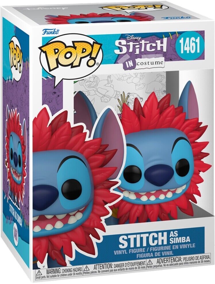 7024787 Merchandising Disney: Funko Pop! - Lilo & Stitch - Stitch As Simba (Viny