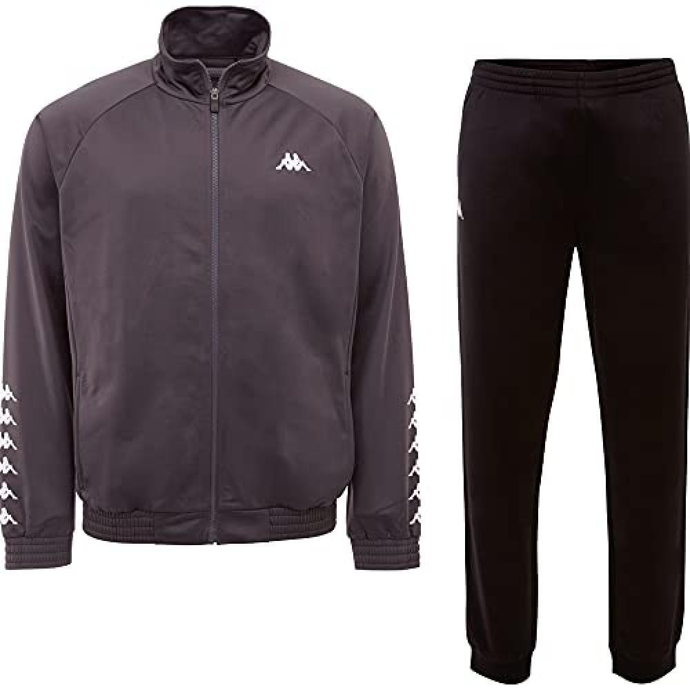 (TG. XXL) Kappa Tracksuits, Black, XXL Men's - NUOVO