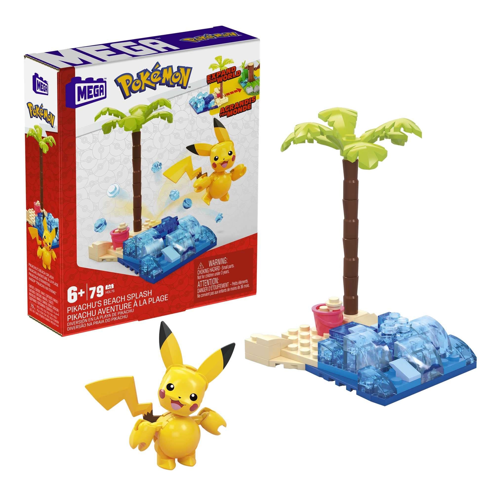 MEGA Pokémon Kids Building Toys, Adventure Builder Collection With Buildable Act