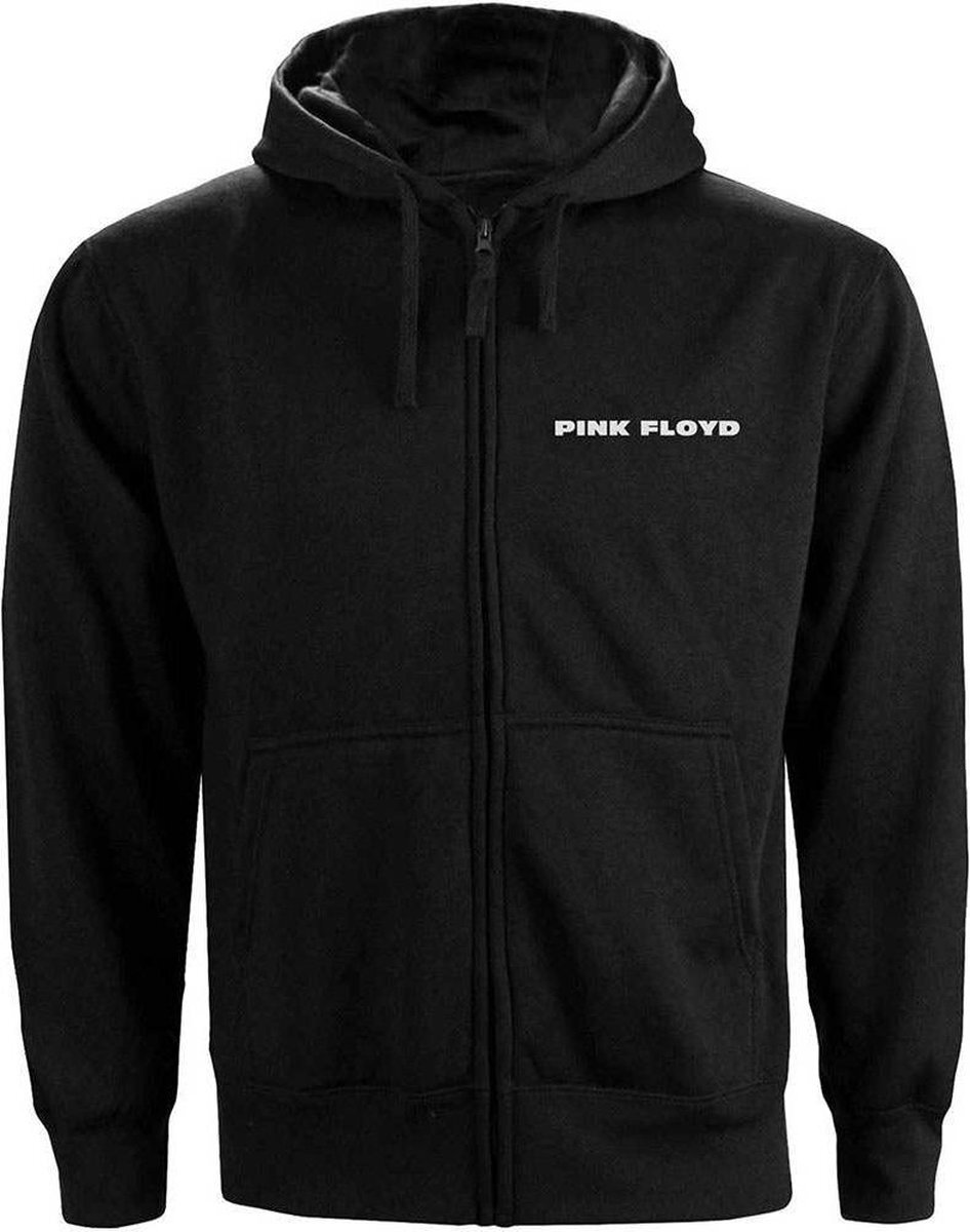 Abbigliamento Pink Floyd: Circle Logo Zipped (Back Print) (Felpa Con Cappuccio D
