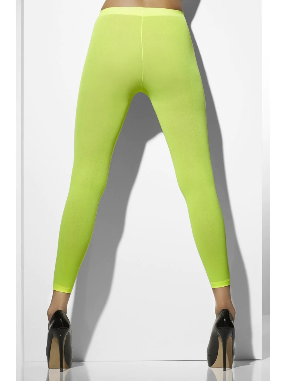 Verde Lime Opaco Pantacollant 80s Accessorio Vestito Neon