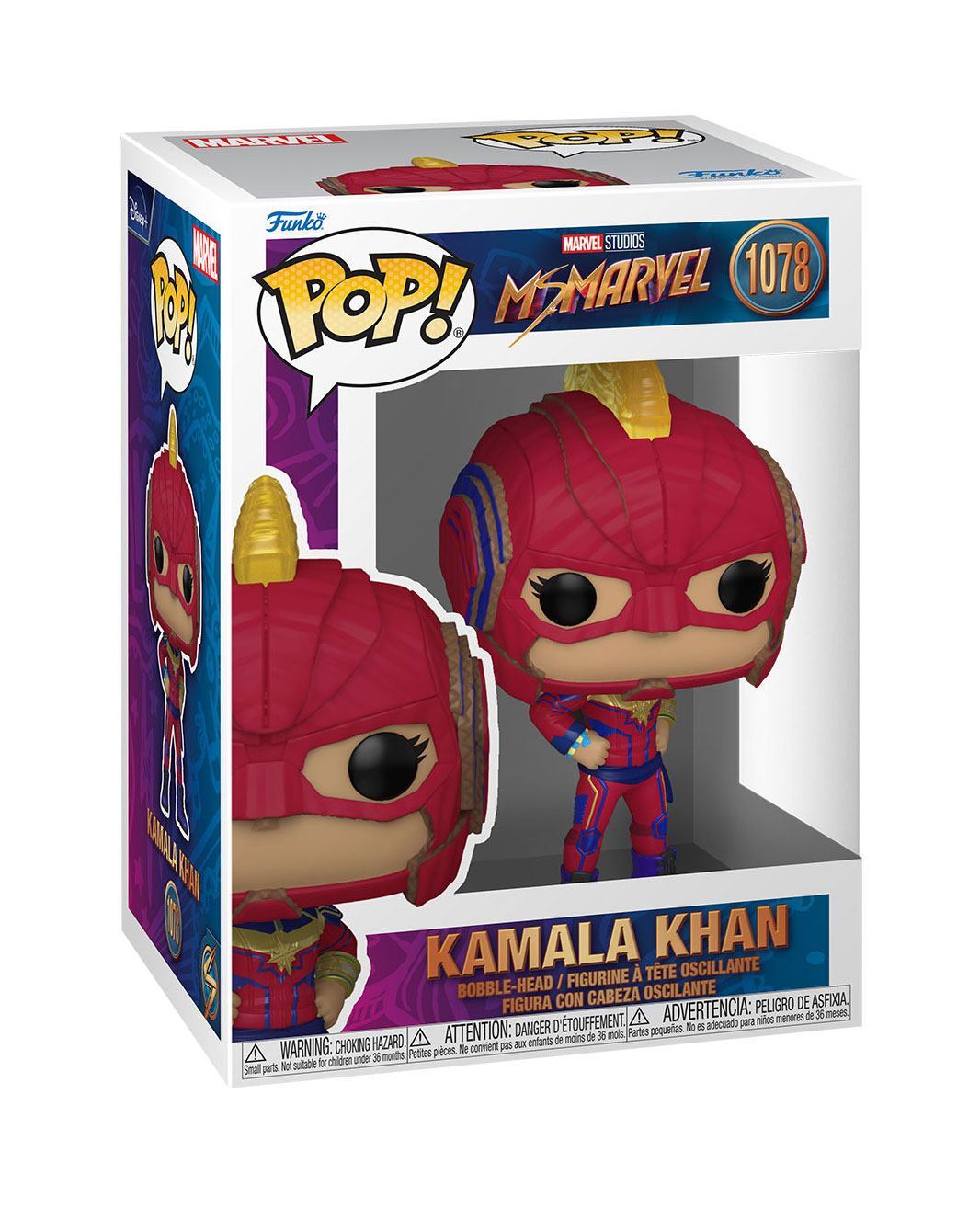 7024787 Merchandising Marvel: Funko Pop! - Ms. Marvel - Kamala Khan (Vinyl Figur