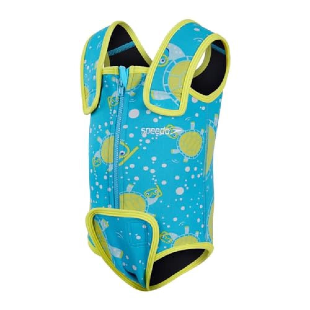 (TG. 6 mesi) Speedo Unisex Bambini Kids' Tommy Turtle BW Baby Wrap, Turchese, 6-