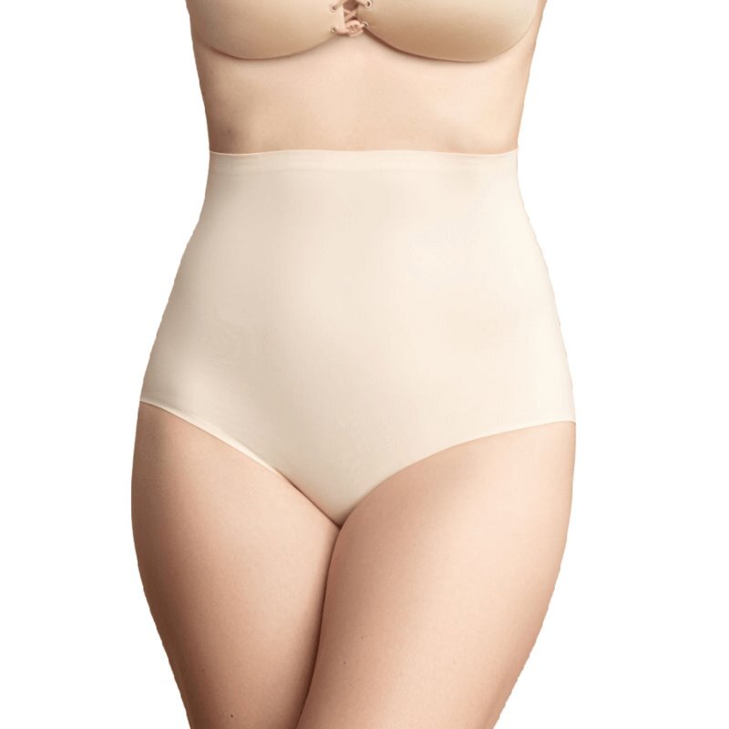 Bye-Bra - Culotte a Vita Alta Modellante con Imbottitura - Taglia M Beige