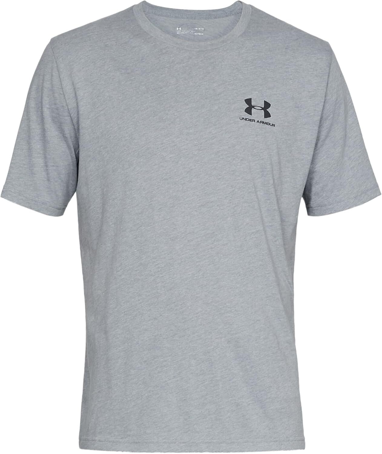 Under Armour UA Sportstyle LC SS Maglietta, Steel Light Heather, XL Uomo Steel L
