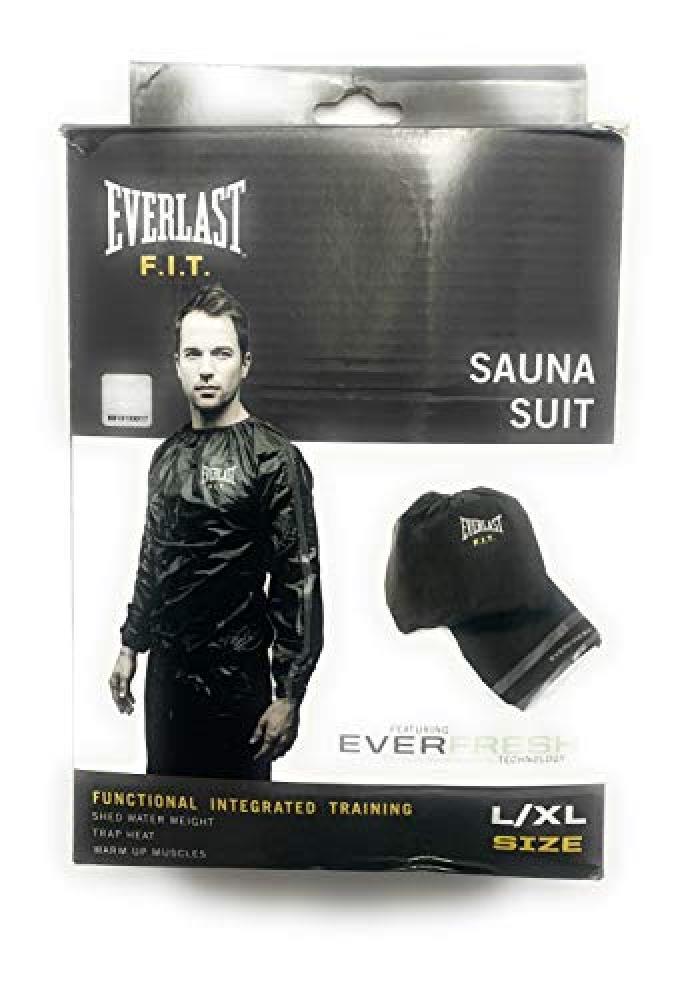 (TG. XL-XXL) Everlast M Sauna Suit Black XL/XXL - NUOVO