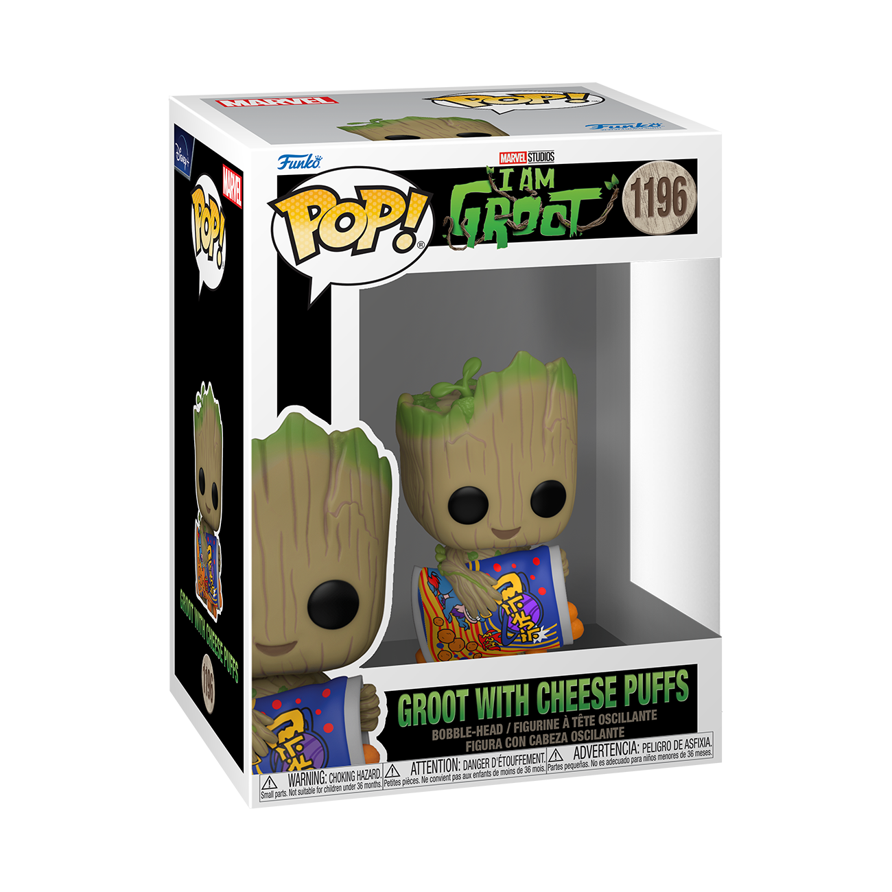 7024787 Merchandising Marvel: Funko Pop! - I Am Groot - Groot With Cheese Puffs