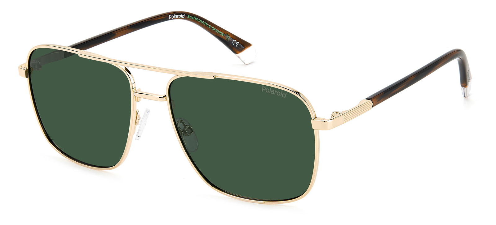 Occhiali da Sole Polaroid PLD 4128/S/X GOLD/GREEN 60/17/145 uomo