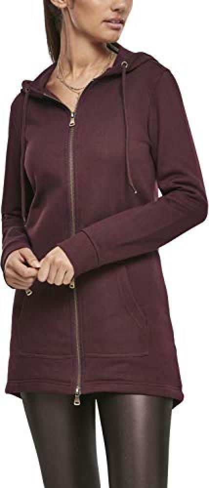 (TG. L) Urban Classics Ladies Sweat Parka Felpa con Cappuccio, Rosso (Redwine 02