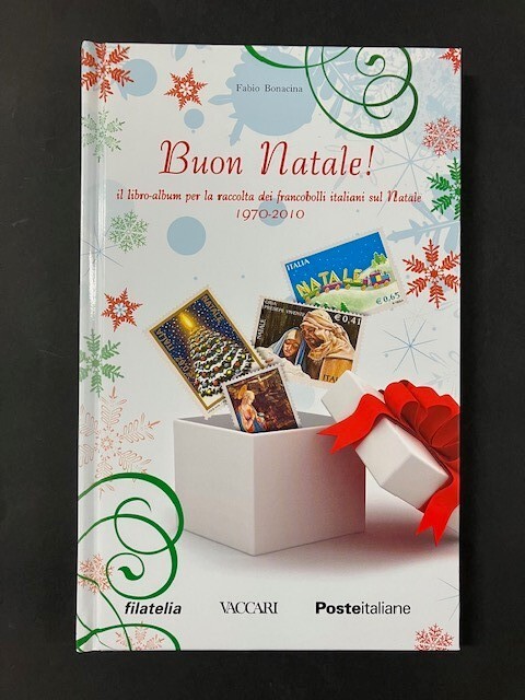 BUON NATALE-IL LIBRO ALBUM PER LA RACCOLTA DEI FRANCOBOLLI ITA.SUL NATALE