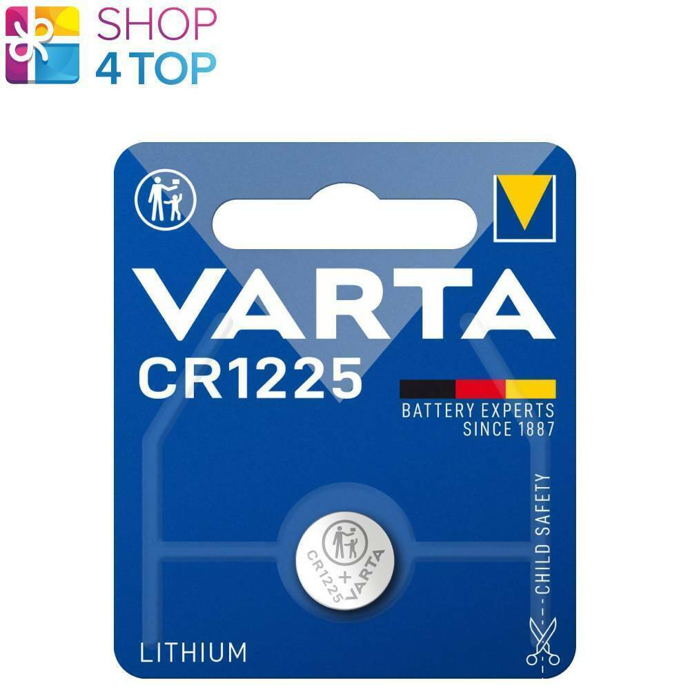 VARTA CR1225 a Bottone Al Litio Batteria 3V 48 MAH No Mercury Exp 2031 1BL Nuovo