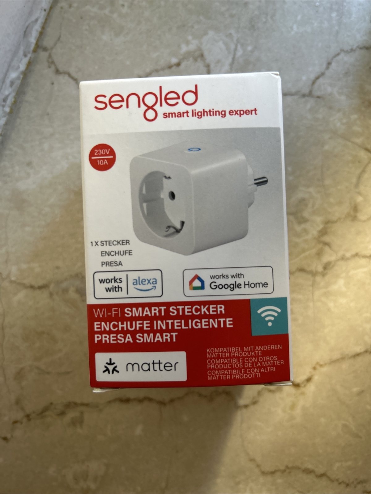 Sengled Smart Plug Wi-Fi compatibile Matter 2300 W Alexa Google Home 2,4 GHz