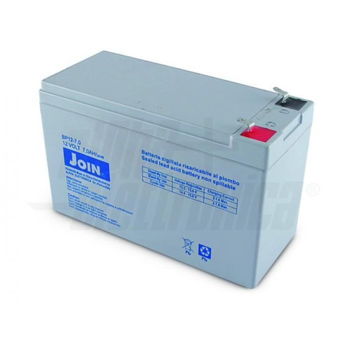 BATTERIA AL PIOMBO AGM ALPHA ELETTRONICA, 12V 7AH FASTON 4.8, ALP BP12-7.0