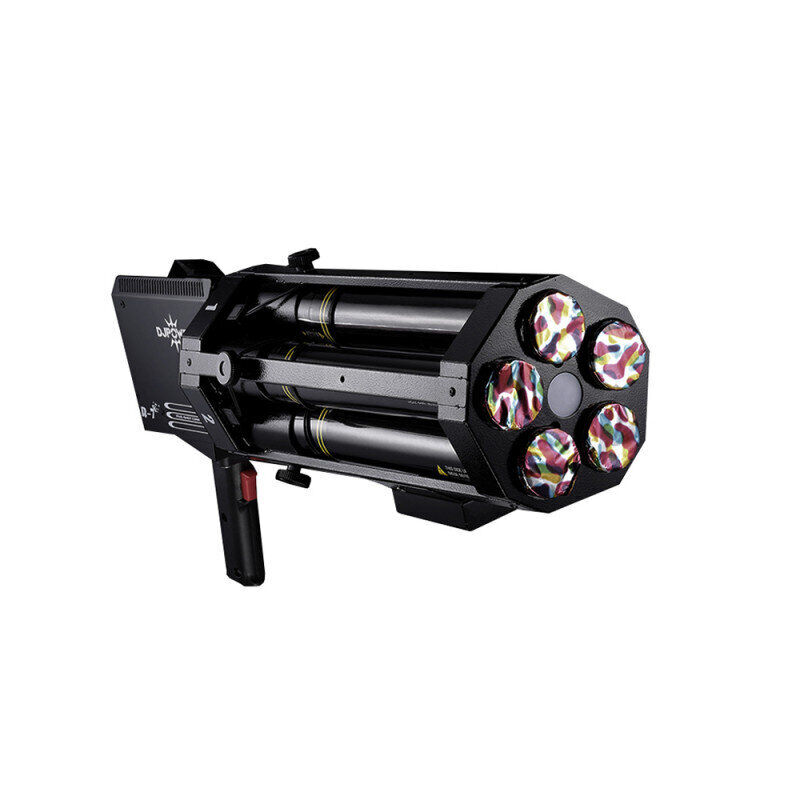 DJ Power R-7 5-output electric confetti gun, built-in lithium battery, various c