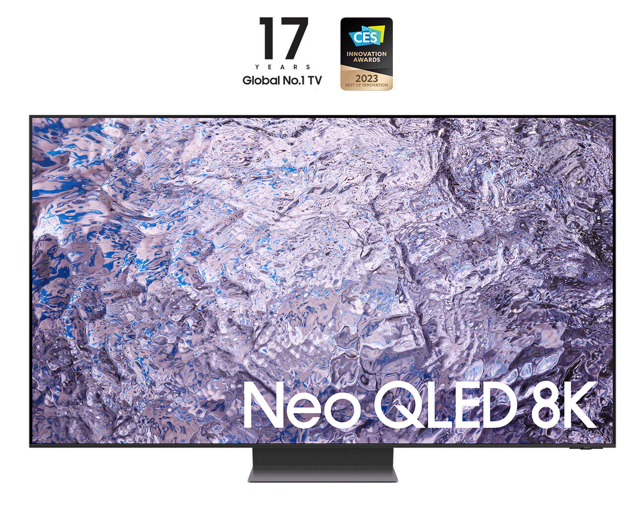 Smart TV 85" 8K UHD Neo QLED Tizen Titan Black Serie 8 QE85QN800CTXZT Samsung