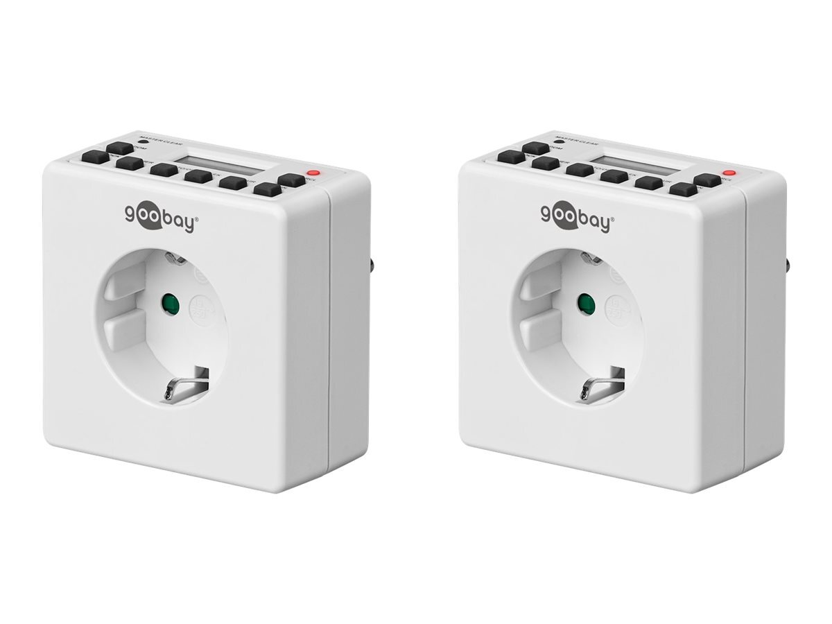 Wentronic Timer kabelgebunden bianco Packung mit 2 Domotica 55541