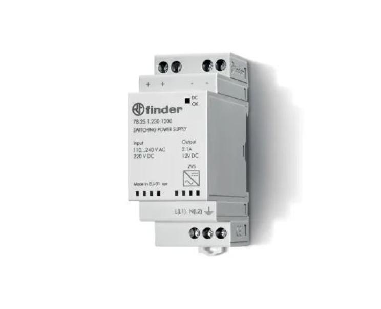 Alimentatore switching Finder 25W 12V 2A-782512301200