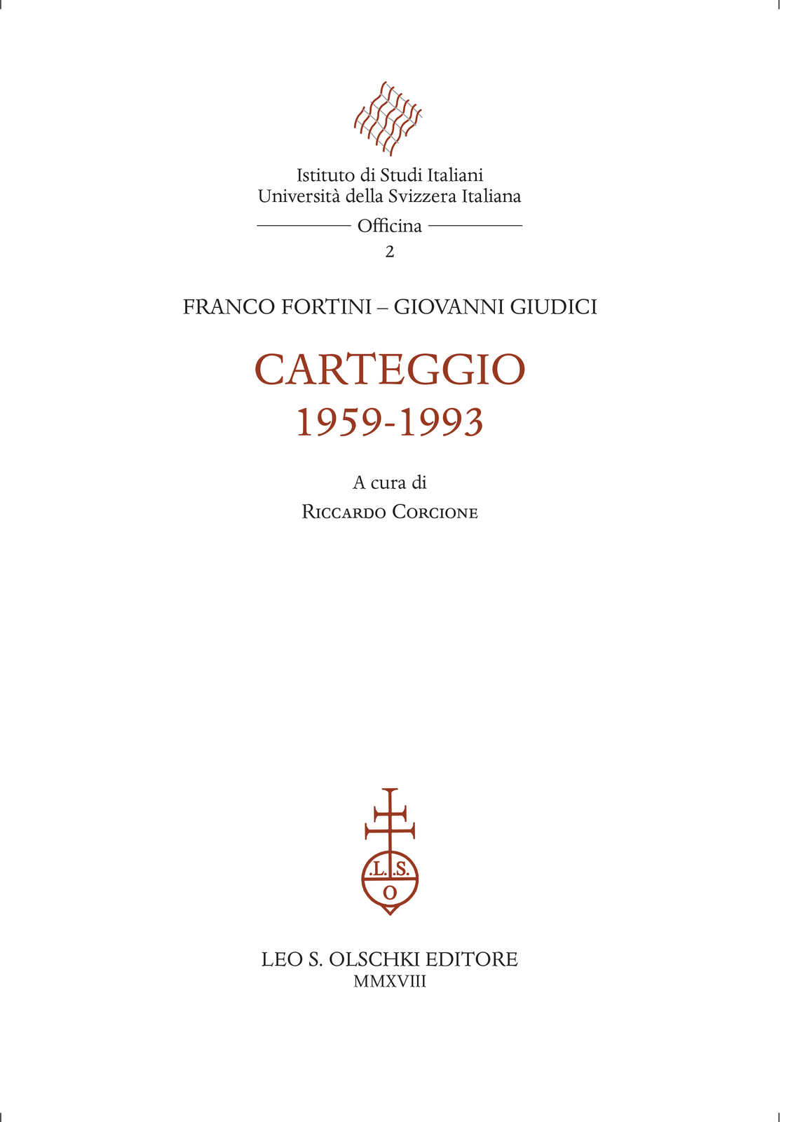 Carteggio 1959-1993 9788822266255