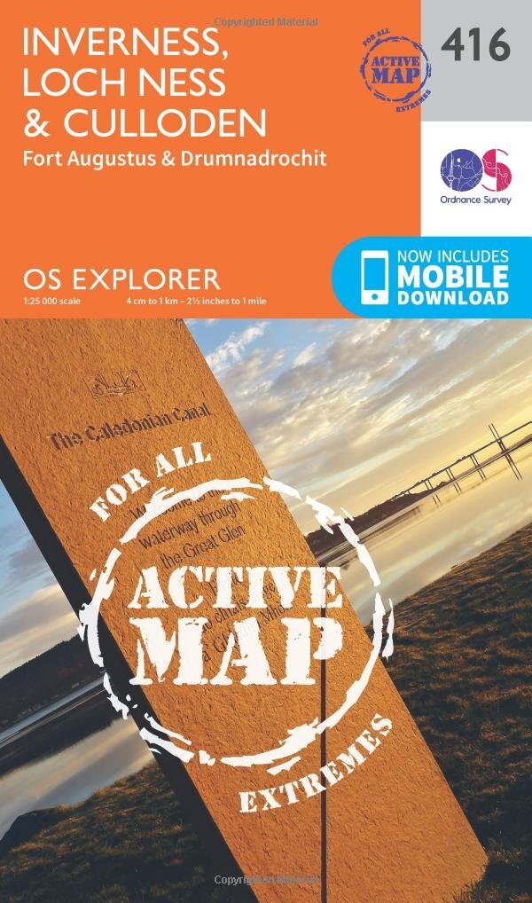9780319472712 Inverness, Loch Ness & Culloden Map | Weatherproof...s | Adventure