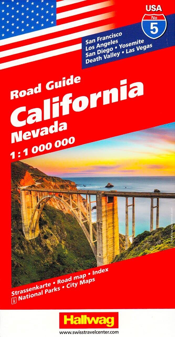 9783828307568 Hallwag USA California Nevada Road Map: Nevada. St... Las Vegas: 5