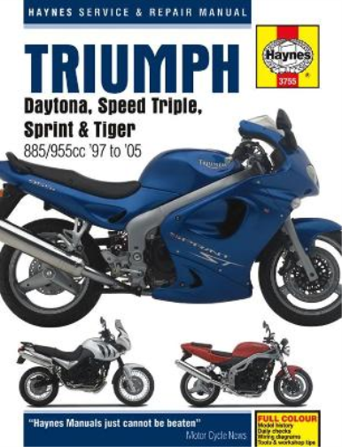 Triumph Daytona, Speed Triple, Sprint & Tiger 885/955cc (97 - 05) (Tascabile)