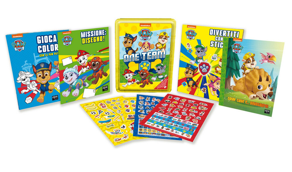 Libri Paw Patrol Tin Box. Con Adesivi