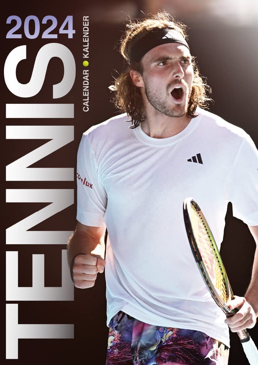 9781960825407 Tennis Calendar 2024 - Rafael Nadal,Novak Djokovic,Cameron Norrie