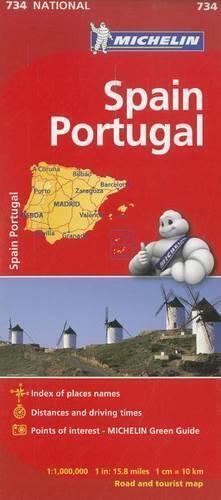 Michelin Spain & Portugal Map 734 (Map)